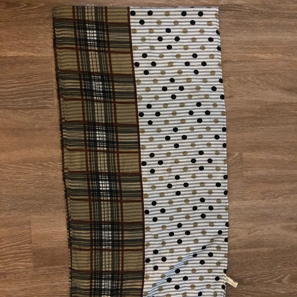 Stripped and polka dot infinity scarf